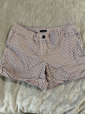 Tommy Hilfiger Pink & Navy Plaid Women's Shorts